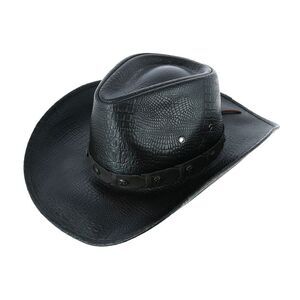 Kenny K Men's Crocodile Print Western Hat